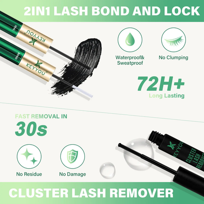 🔥[5𝟎% 𝐎𝐅𝐅 𝐋𝐀𝐒𝐓 𝐓𝐇𝐑𝐄𝐄 𝐃𝐀𝐘𝐒]KEYYOU DIY Cluster Lashes Summer VolumeWaterproof Long-Lasting Lash Extension D Curl8-18MIX Eyelash Extensions Cosmetic MakeupTikTok Shop SpringGlowUp-JKL