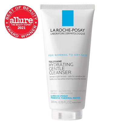 🔥[5𝟎% 𝐎𝐅𝐅 𝐋𝐀𝐒𝐓 𝐓𝐇𝐑𝐄𝐄 𝐃𝐀𝐘𝐒]La Roche-Posay Toleriane Hydrating Gentle Face Cleanser, Hydrating Facial Cleanser With Niacinamide + Ceramides, Daily Face Wash For Dry Skin To Normal Skin, Sensitive Skin Tested, Fragrance Free-JKL