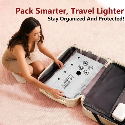 🔥[5𝟎% 𝐎𝐅𝐅 𝐋𝐀𝐒𝐓 𝐓𝐇𝐑𝐄𝐄 𝐃𝐀𝐘𝐒]Cordless Travel Vacuum Storage Compression Bag Set – 15-Pack in 3 Sizes – USB Rechargeable Handheld Pump with Built-In Battery – Waterproof & Reusable Space Saver for Clothes & Packing, Perfect for Carry-On Suitcases-JKL