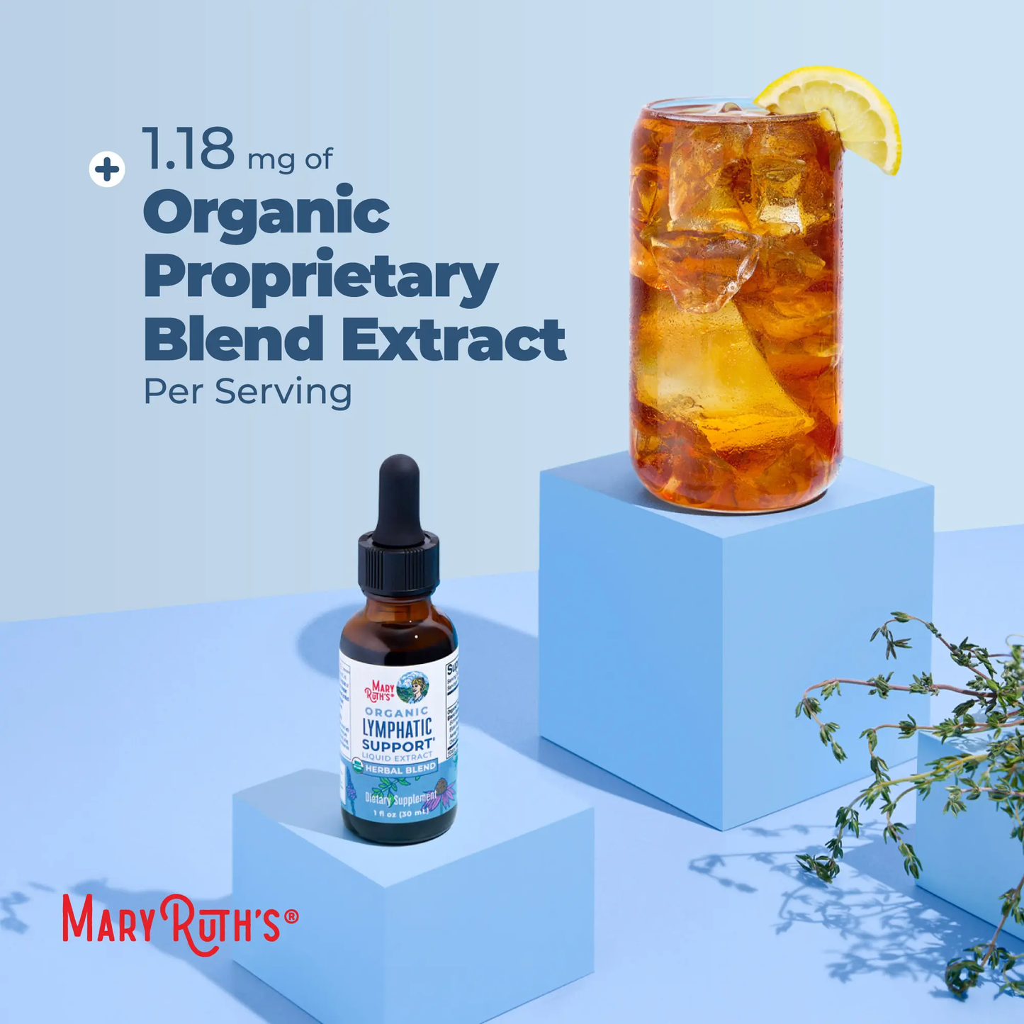 🔥[5𝟎% 𝐎𝐅𝐅 𝐋𝐀𝐒𝐓 𝐓𝐇𝐑𝐄𝐄 𝐃𝐀𝐘𝐒]MaryRuth's Lymphatic Support Herbal Blend Liquid Drops - USDA Organic - Echinacea & Elderberry - Blue Vervain - Vegan - 30 Servings-JKL