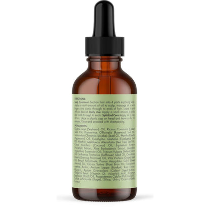 🔥[5𝟎% 𝐎𝐅𝐅 𝐋𝐀𝐒𝐓 𝐓𝐇𝐑𝐄𝐄 𝐃𝐀𝐘𝐒]Mielle Organics Rosemary & Mint Hair Oil - Strengthening Biotin Oil Infused Frizzy & Damaged Hair Care - Split Ends & Dry Scalp Treatment to Support Longer, Healthier Strands, 2oz-JKL