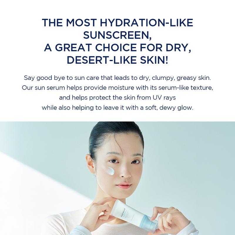 🔥[5𝟎% 𝐎𝐅𝐅 𝐋𝐀𝐒𝐓 𝐓𝐇𝐑𝐄𝐄 𝐃𝐀𝐘𝐒][SKIN1004 Official Shop] Hyalu-Cica Water-Fit Sun Serum UV 50ml (OTC) - Lightweight Sunscreen for Daily Use, Korean Sunscreen, Watery and Creamy Texture, Sunscreen for Sensitive Skin-JKL