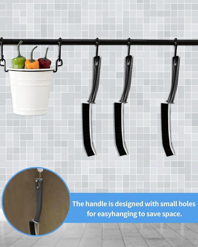 Multi-5 Pcs Crevice Cleaning brush，Hard Bristle Gap Brush，Multifunctional for Bathroom Household Kitchen Tiles Window Crevice Cleaning Tool，Spring Cleaning，house cleaning，home cleaning，Mother's Slay Home-OA