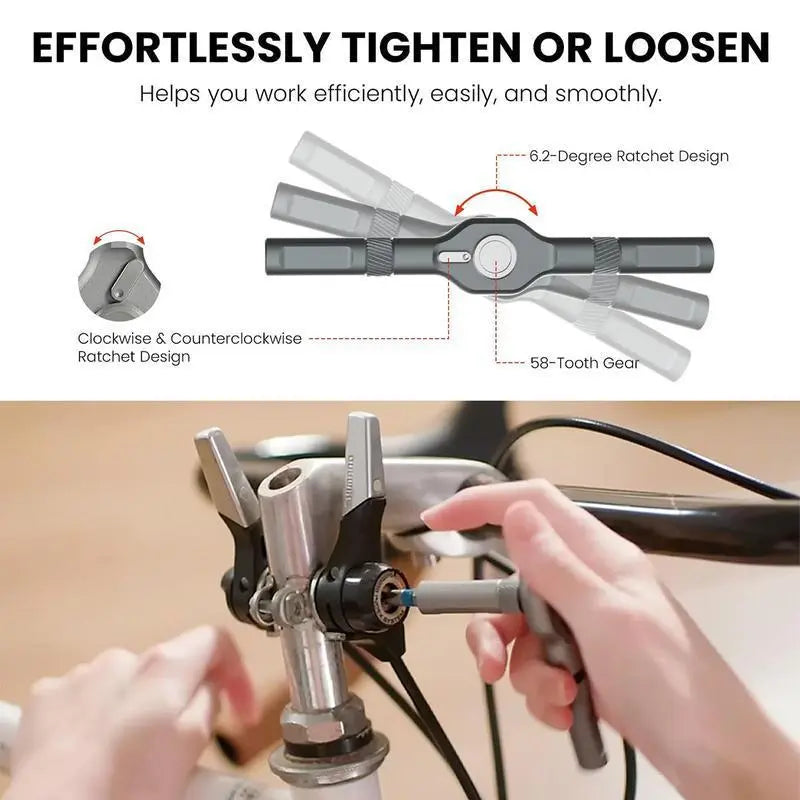 🔥[5𝟎% 𝐎𝐅𝐅 𝐋𝐀𝐒𝐓 𝐓𝐇𝐑𝐄𝐄 𝐃𝐀𝐘𝐒]SEESE 24 in 1 DlY Screwdriver Set,1 Set SwitchableScrewdriver Shape Magnetic Screwdriver Set,Compact and Portable Ratchet Screw0driver SetHome Repair Tool Box-JKL