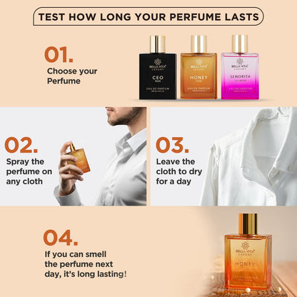 🔥[5𝟎% 𝐎𝐅𝐅 𝐋𝐀𝐒𝐓 𝐓𝐇𝐑𝐄𝐄 𝐃𝐀𝐘𝐒]Bellavita Luxury Honey Oud Eau de Parfum | 100 ml (3.4 fl.oz.) | Perfume for Men and Women | Sweet Honey, Bergamot, Oud, and Amber Notes | Women's Day Special-JKL