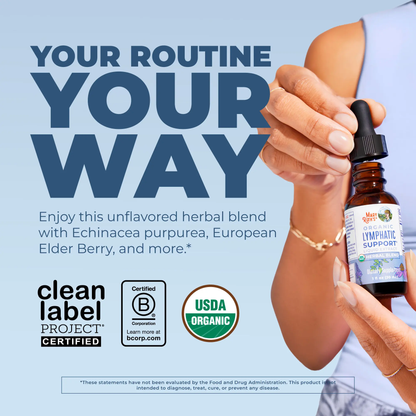 🔥[5𝟎% 𝐎𝐅𝐅 𝐋𝐀𝐒𝐓 𝐓𝐇𝐑𝐄𝐄 𝐃𝐀𝐘𝐒]MaryRuth's Lymphatic Support Herbal Blend Liquid Drops - USDA Organic - Echinacea & Elderberry - Blue Vervain - Vegan - 30 Servings-JKL