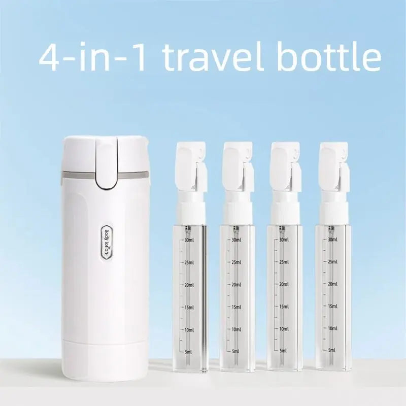 🔥[5𝟎% 𝐎𝐅𝐅 𝐋𝐀𝐒𝐓 𝐓𝐇𝐑𝐄𝐄 𝐃𝐀𝐘𝐒]4-in-1 Travel Dispenser Bottle for Toiletries Portable Cosmetic Shampoo Storage Lotion Compact Plastic Container Wholesale Easy Press Smooth Flow bottle-JKL