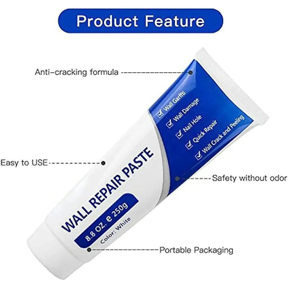 🔥[5𝟎% 𝐎𝐅𝐅 𝐋𝐀𝐒𝐓 𝐓𝐇𝐑𝐄𝐄 𝐃𝐀𝐘𝐒]Drywall Patch Repair Kit 250g Wall Mending Agent Multi-functional Quick-drying Paste Adhesive Heavy Duty Concrete Sealant Waterproof Self-adhesive（Two-piece set）-JKL