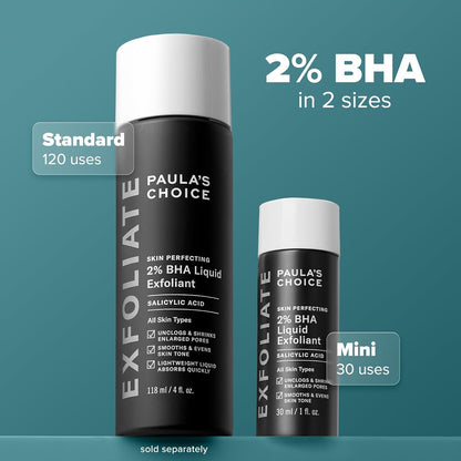 🔥[5𝟎% 𝐎𝐅𝐅 𝐋𝐀𝐒𝐓 𝐓𝐇𝐑𝐄𝐄 𝐃𝐀𝐘𝐒]Paula's Choice SKIN PERFECTING 2% BHA Liquid Exfoliant with Salicylic Acid, Facial Polish for Enlarged Pores, Wrinkles & Fine Lines, Suitable for Blackhead-Prone Skin, Fragrance-Free-JKL