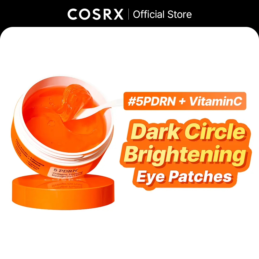 🔥[5𝟎% 𝐎𝐅𝐅 𝐋𝐀𝐒𝐓 𝐓𝐇𝐑𝐄𝐄 𝐃𝐀𝐘𝐒][NEW] [COSRX Official] 5 PDRN CollagenVitalizing Hydrogel Eye Patch (60pcs) - DarkCircle Eraser & Anti-Wrinkle |5 Types of PDRNVitamin C + Glutathione + Niacinamide IALL INONE EYE PATCH-JKL