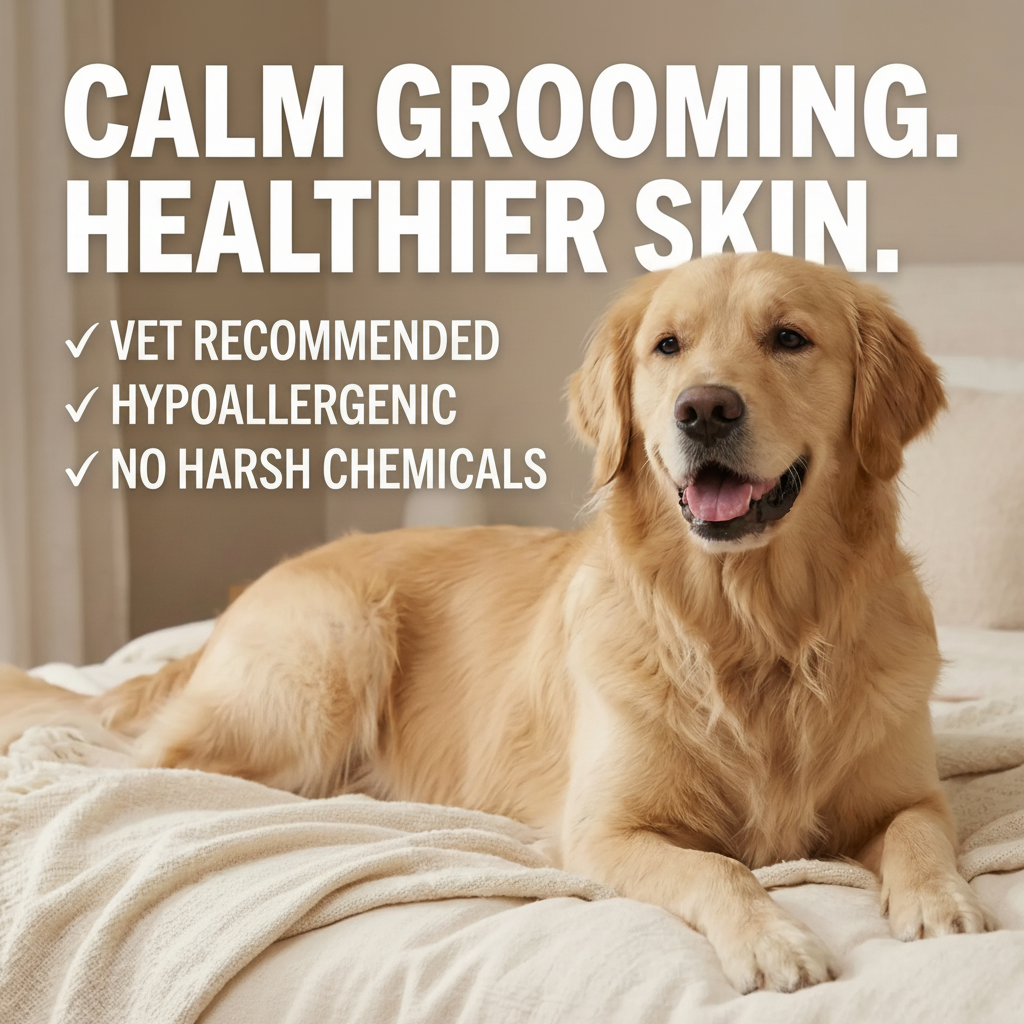 Waterless, vet-formulated grooming system|Bathe Your Dog Without Water-OA