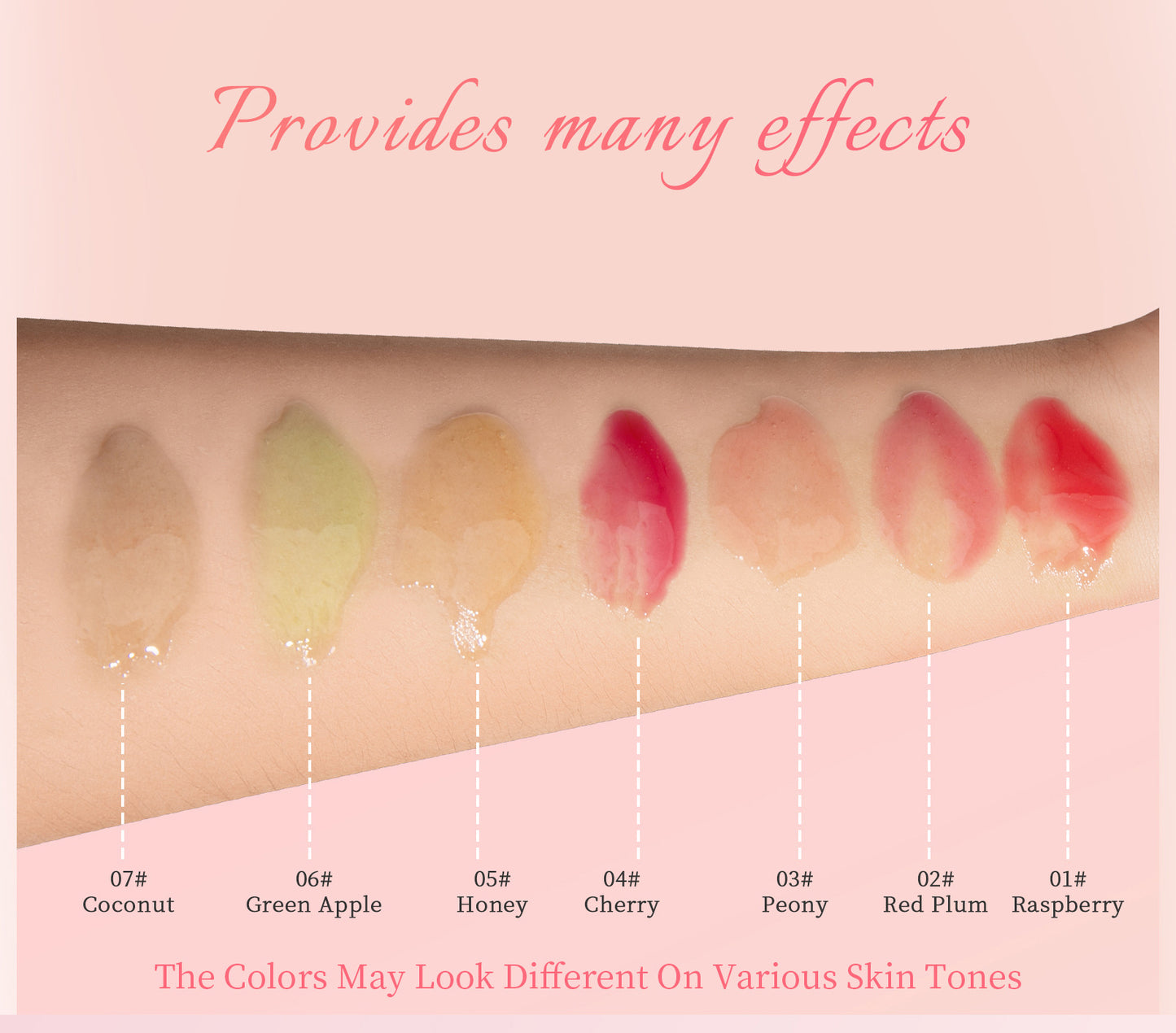 🔥[75% 𝐎𝐅𝐅 𝐋𝐀𝐒𝐓 𝐓𝐇𝐑𝐄𝐄 𝐃𝐀𝐘𝐒]Fruit Lip Oil + Lip Gloss | Shimmering Lip Gloss, Long-Lasting Color, Moisturizing Lip Care (7 shades) – Hydrating Lip Tint/Gloss/Stick that Delivers Shine, Moisture, and Color that Stays-LU
