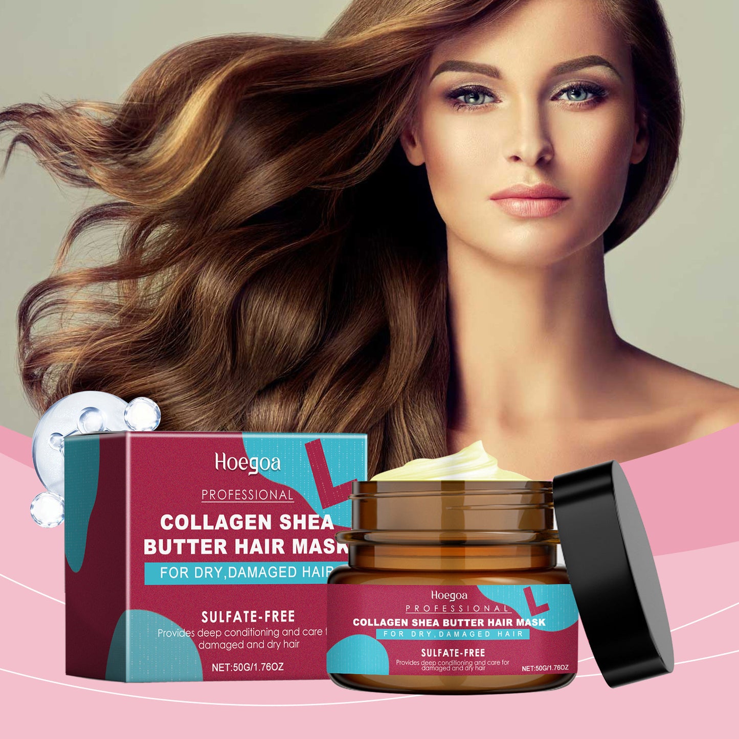 🔥[5𝟎% 𝐎𝐅𝐅 𝐋𝐀𝐒𝐓 𝐓𝐇𝐑𝐄𝐄 𝐃𝐀𝐘𝐒]Keratin Hair Mask Repair and Nourish Frizzy, Dry Hair, Restore Shine Keratin Hair Mask-vip