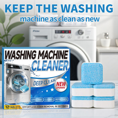 [55% Off Mega Sale]Washing Machine Cleaner Descaler 12 Pack - Deep Cleaning Tablets For HE Front Loader & Top Load Washer, Septic Safe Eco-Friendly Deodorizer, Clean Inside Drum And Laundry Tub Seal - 12 Month Supply Multifunction Strong Deodorization-VIP