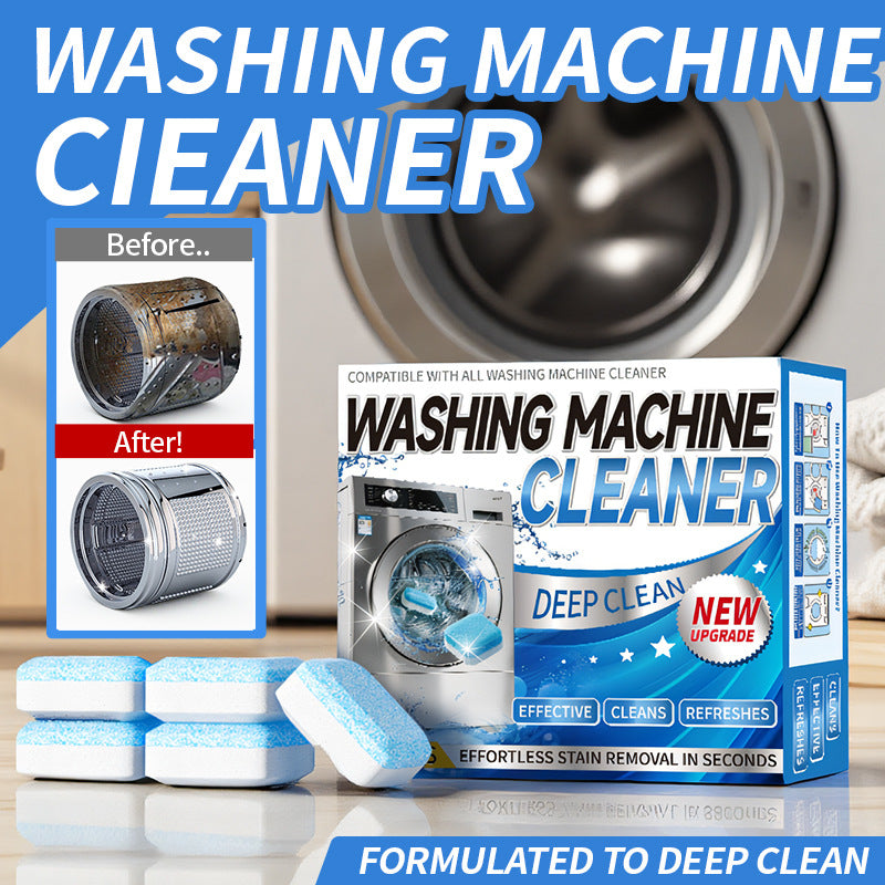 [55% Off Mega Sale]Washing Machine Cleaner Descaler 12 Pack - Deep Cleaning Tablets For HE Front Loader & Top Load Washer, Septic Safe Eco-Friendly Deodorizer, Clean Inside Drum And Laundry Tub Seal - 12 Month Supply Multifunction Strong Deodorization-VIP
