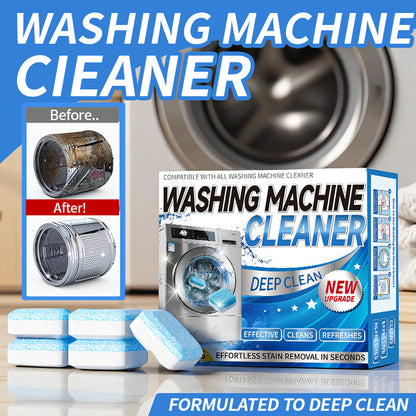 [55% Off Mega Sale]Washing Machine Cleaner Descaler 12 Pack - Deep Cleaning Tablets For HE Front Loader & Top Load Washer, Septic Safe Eco-Friendly Deodorizer, Clean Inside Drum And Laundry Tub Seal - 12 Month Supply Multifunction Strong Deodorization-VIP