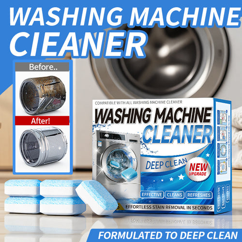 [55% Off Mega Sale]Washing Machine Cleaner Descaler 12 Pack - Deep Cleaning Tablets For HE Front Loader & Top Load Washer, Septic Safe Eco-Friendly Deodorizer, Clean Inside Drum And Laundry Tub Seal - 12 Month Supply Multifunction Strong Deodorization-VIP
