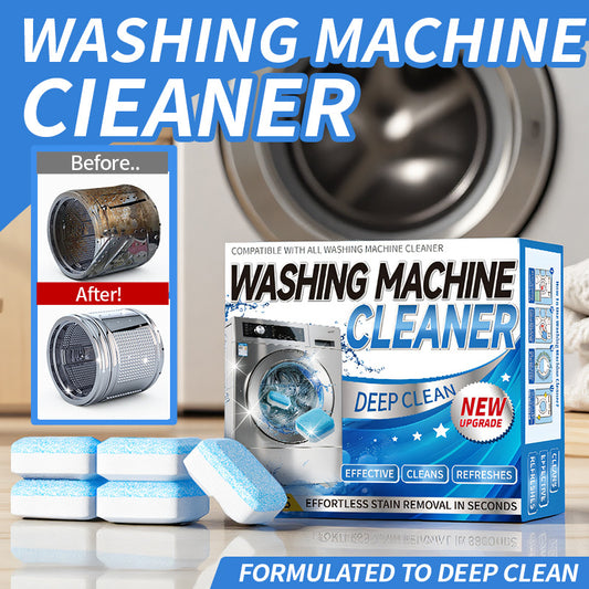 [55% Off Mega Sale]Washing Machine Cleaner Descaler 12 Pack - Deep Cleaning Tablets For HE Front Loader & Top Load Washer, Septic Safe Eco-Friendly Deodorizer, Clean Inside Drum And Laundry Tub Seal - 12 Month Supply Multifunction Strong Deodorization-VIP
