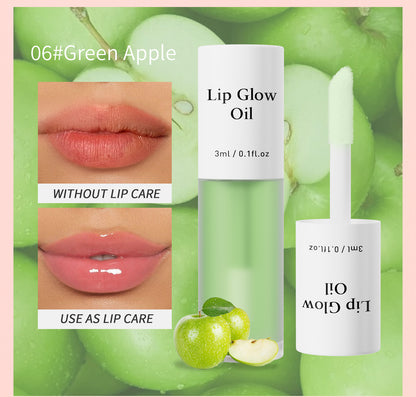 🔥[75% 𝐎𝐅𝐅 𝐋𝐀𝐒𝐓 𝐓𝐇𝐑𝐄𝐄 𝐃𝐀𝐘𝐒]Fruit Lip Oil + Lip Gloss | Shimmering Lip Gloss, Long-Lasting Color, Moisturizing Lip Care (7 shades) – Hydrating Lip Tint/Gloss/Stick that Delivers Shine, Moisture, and Color that Stays-LU