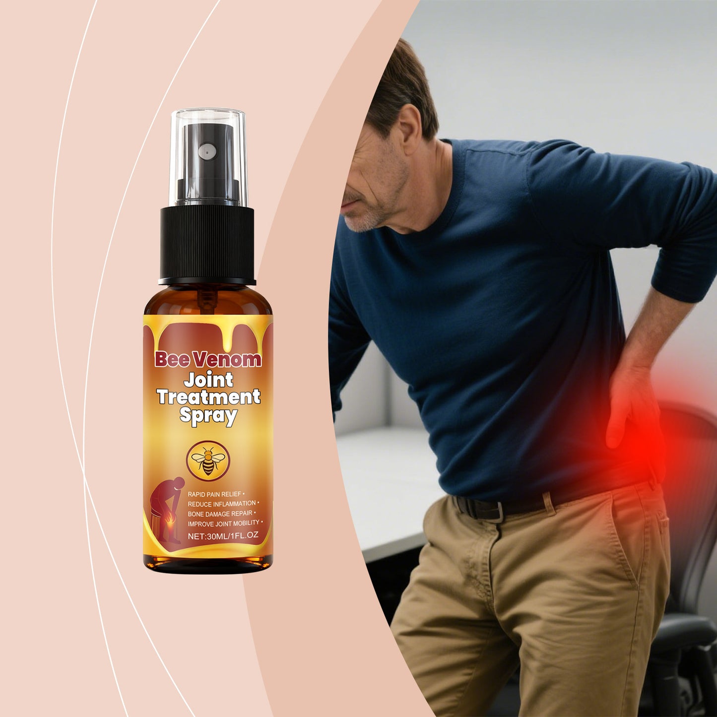 [50% off for a limited time]Knee care body moisturizing gentle formula comfortable daily topical spray-VIP
