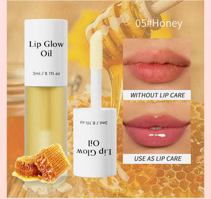 🔥[75% 𝐎𝐅𝐅 𝐋𝐀𝐒𝐓 𝐓𝐇𝐑𝐄𝐄 𝐃𝐀𝐘𝐒]Fruit Lip Oil + Lip Gloss | Shimmering Lip Gloss, Long-Lasting Color, Moisturizing Lip Care (7 shades) – Hydrating Lip Tint/Gloss/Stick that Delivers Shine, Moisture, and Color that Stays-LU