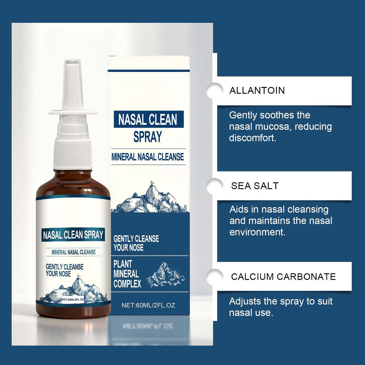 [𝐂𝐋𝐈𝐍𝐈𝐂𝐀𝐋𝐋𝐘 𝐑𝐄𝐂𝐎𝐌𝐌𝐄𝐍𝐃𝐄𝐃]Nasal Iodine – Nasal Cleanse– Neutralize Nose - Iodine + Fulvic Acid Blend -100% Natural Mineral Complex – (2 oz. Bottle+Nasal Sprayer) Oral Daily-LU