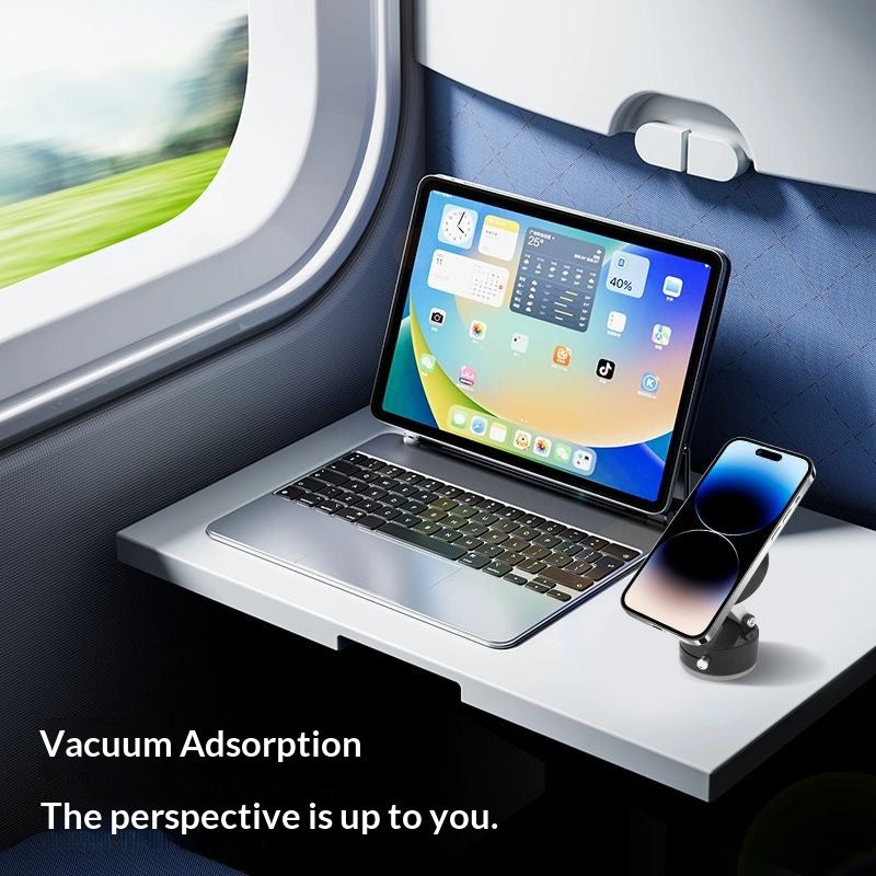 🔥[5𝟎% 𝐎𝐅𝐅 𝐋𝐀𝐒𝐓 𝐓𝐇𝐑𝐄𝐄 𝐃𝐀𝐘𝐒]Vacuum Magnetic Suction Phone Holder, 2025 New Magnetic Suction Phone Mount, Foldable Portable Double-Sided Vacuum Magnetic adsorption Adjustable Mobile Phone Holder for All Phones-JKL