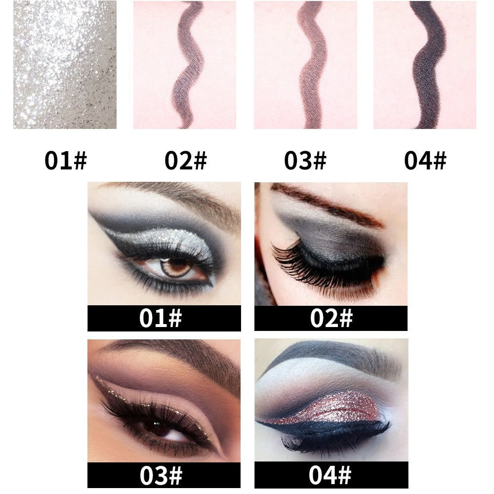 [BUY ONE FREE ONE]Waterproof Eyeliner Cream Matte Quick-Dry Single-Ended Rich Matte Eyeliner AYKY-vip