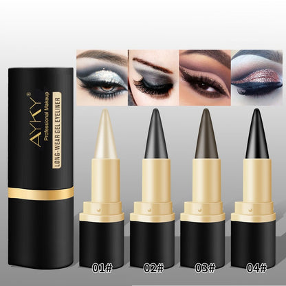 [BUY ONE FREE ONE]Waterproof Eyeliner Cream Matte Quick-Dry Single-Ended Rich Matte Eyeliner AYKY-vip