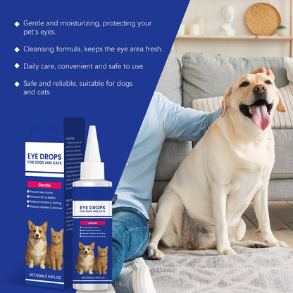 Pet Eye Drops-Relieves Conjunctivitis, Dry Eyes, Cataracts, and Keratitis-OA