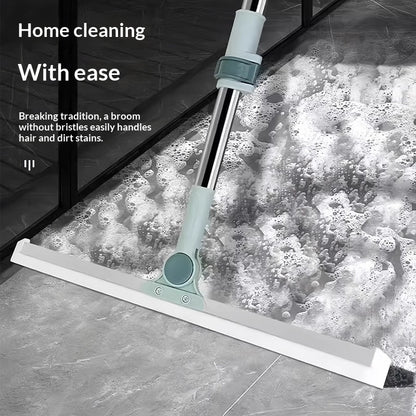Magic Broom, Silicone Floor and Carpet Cleaner, Plastic Handle for Stains and Spills, Home Cleaning Tool & Pet Hair Remover, Magic Broom Sweeper-OA