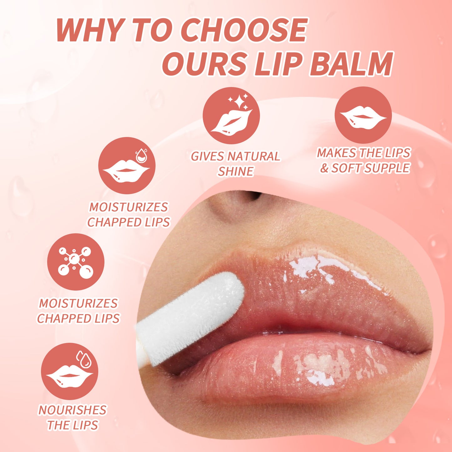 🔥[75% 𝐎𝐅𝐅 𝐋𝐀𝐒𝐓 𝐓𝐇𝐑𝐄𝐄 𝐃𝐀𝐘𝐒]Fruit Lip Oil + Lip Gloss | Shimmering Lip Gloss, Long-Lasting Color, Moisturizing Lip Care (7 shades) – Hydrating Lip Tint/Gloss/Stick that Delivers Shine, Moisture, and Color that Stays-LU