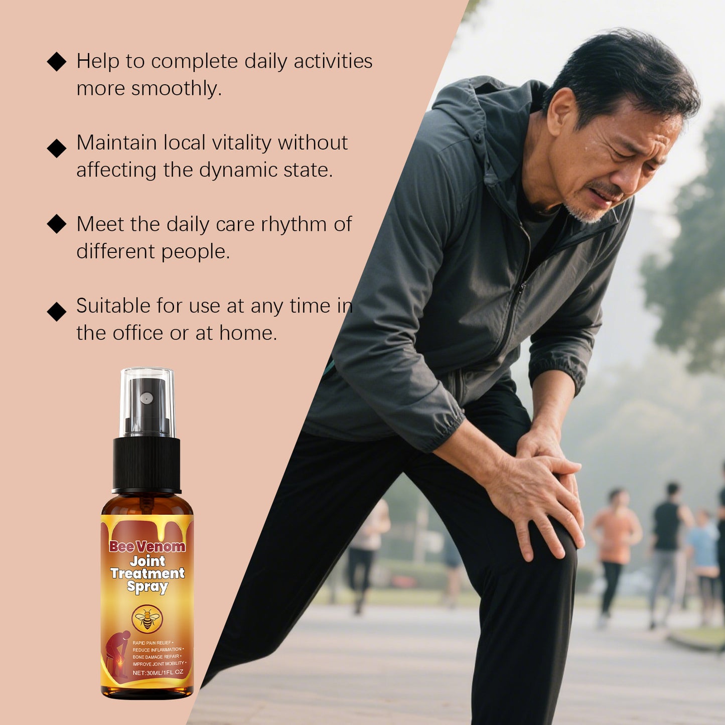 [50% off for a limited time]Knee care body moisturizing gentle formula comfortable daily topical spray-VIP