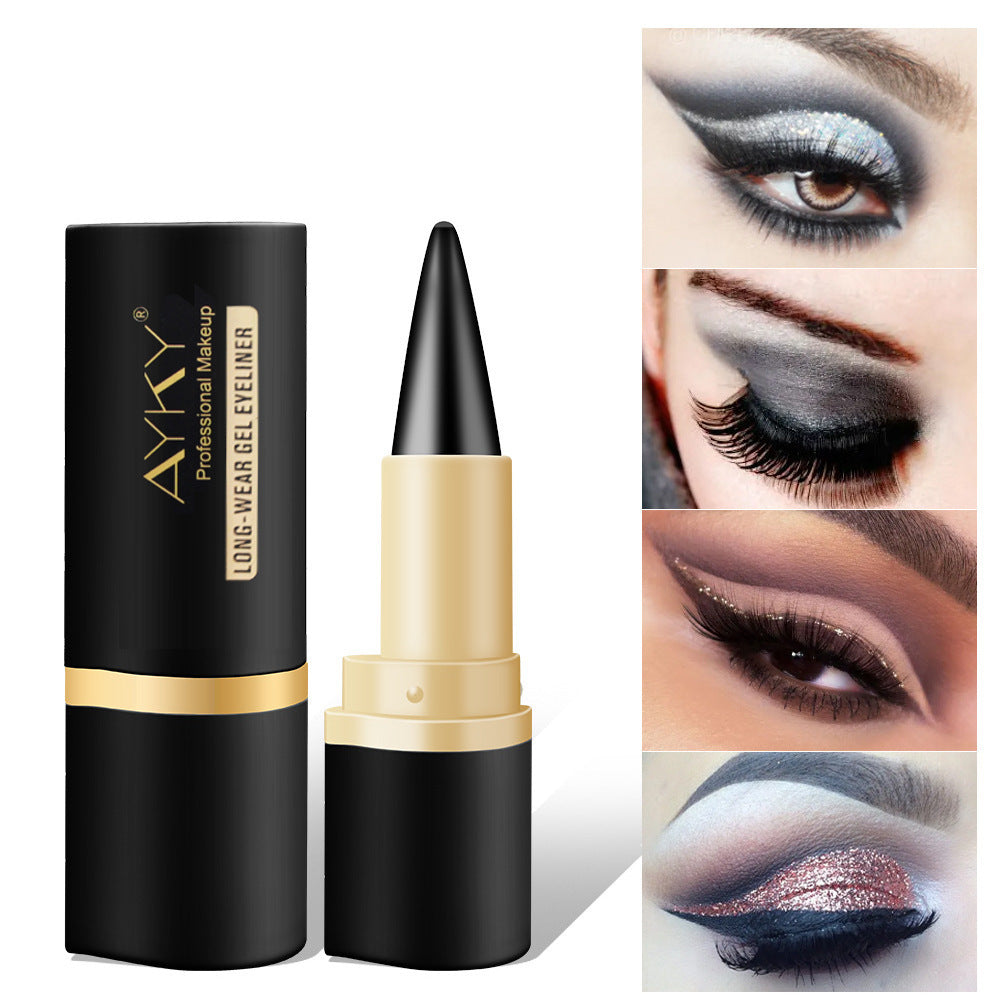 [BUY ONE FREE ONE]Waterproof Eyeliner Cream Matte Quick-Dry Single-Ended Rich Matte Eyeliner AYKY-vip