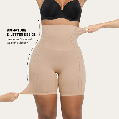 Shapewear Sculpting Shorts for Women Seamless High Waisted Body Shaper Thigh Slimming Underwear-OA
