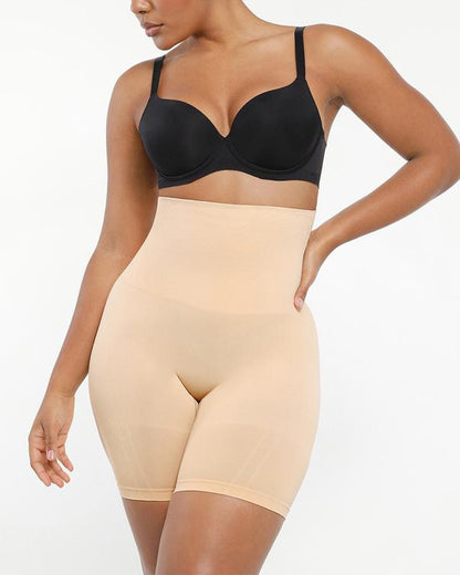 Shapewear Sculpting Shorts for Women Seamless High Waisted Body Shaper Thigh Slimming Underwear-OA