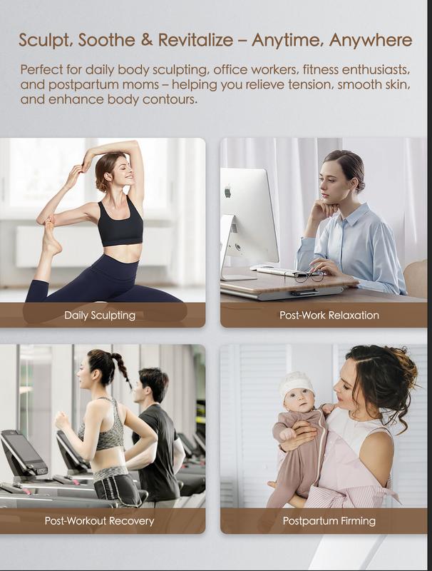 🔥[60% 𝐎𝐅𝐅 𝐋𝐀𝐒𝐓 𝐓𝐇𝐑𝐄𝐄 𝐃𝐀𝐘𝐒]Handheld Body Massager for Legs & Belly - Lymphatic Drainage & Anti swelling Tool with Heat, Vibration-LU