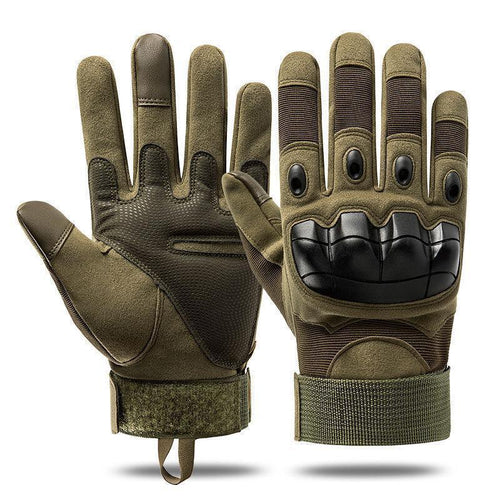 Tactical Full Finger Gloves - Soft Knuckle Protection, Touchscreen Non-Slip Breathable, For Outdoor Sports Motorcycle Riding Training Hunting, Men Women Work Gloves Father Gifts -OA