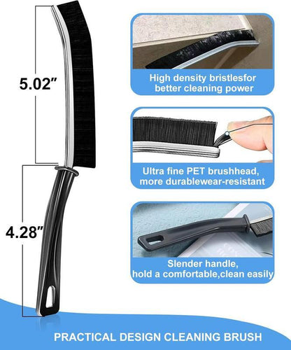 Multi-5 Pcs Crevice Cleaning brush，Hard Bristle Gap Brush，Multifunctional for Bathroom Household Kitchen Tiles Window Crevice Cleaning Tool，Spring Cleaning，house cleaning，home cleaning，Mother's Slay Home-OA