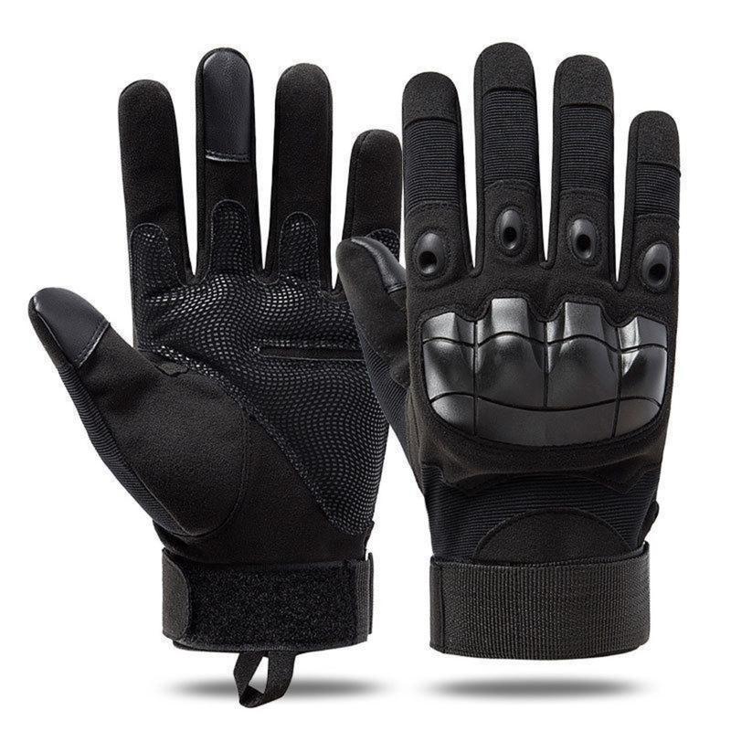 Tactical Full Finger Gloves - Soft Knuckle Protection, Touchscreen Non-Slip Breathable, For Outdoor Sports Motorcycle Riding Training Hunting, Men Women Work Gloves Father Gifts -OA