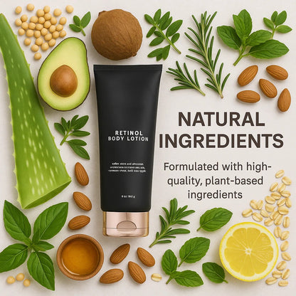 🔥[60% 𝐎𝐅𝐅 𝐋𝐀𝐒𝐓 𝐓𝐇𝐑𝐄𝐄 𝐃𝐀𝐘𝐒]Retinol Body Lotion 6 oz with Shea Butter and Ceramides Skin Care Hydrating-AAA1