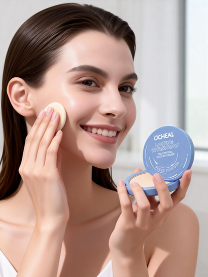 🔥[55% 𝐎𝐅𝐅 𝐋𝐀𝐒𝐓 𝐓𝐇𝐑𝐄𝐄 𝐃𝐀𝐘𝐒]Silky matte soft-focus concealer setting powder, waterproof, natural, and long-lasting loose powder-vip