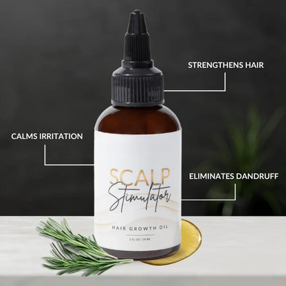 [🔥Fresh Deals Are Here🔥] Scalp Stimulator Hair Growth Oil - Lightweight Rosemary & Mint Blend for Thicker, Fuller Hair, Alopecia Support & Hair Regrowth-LU